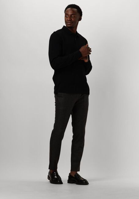 FRED PERRY Polo LONG SLEEVE PLAIN FRED PERRY SHIRT en noir - large