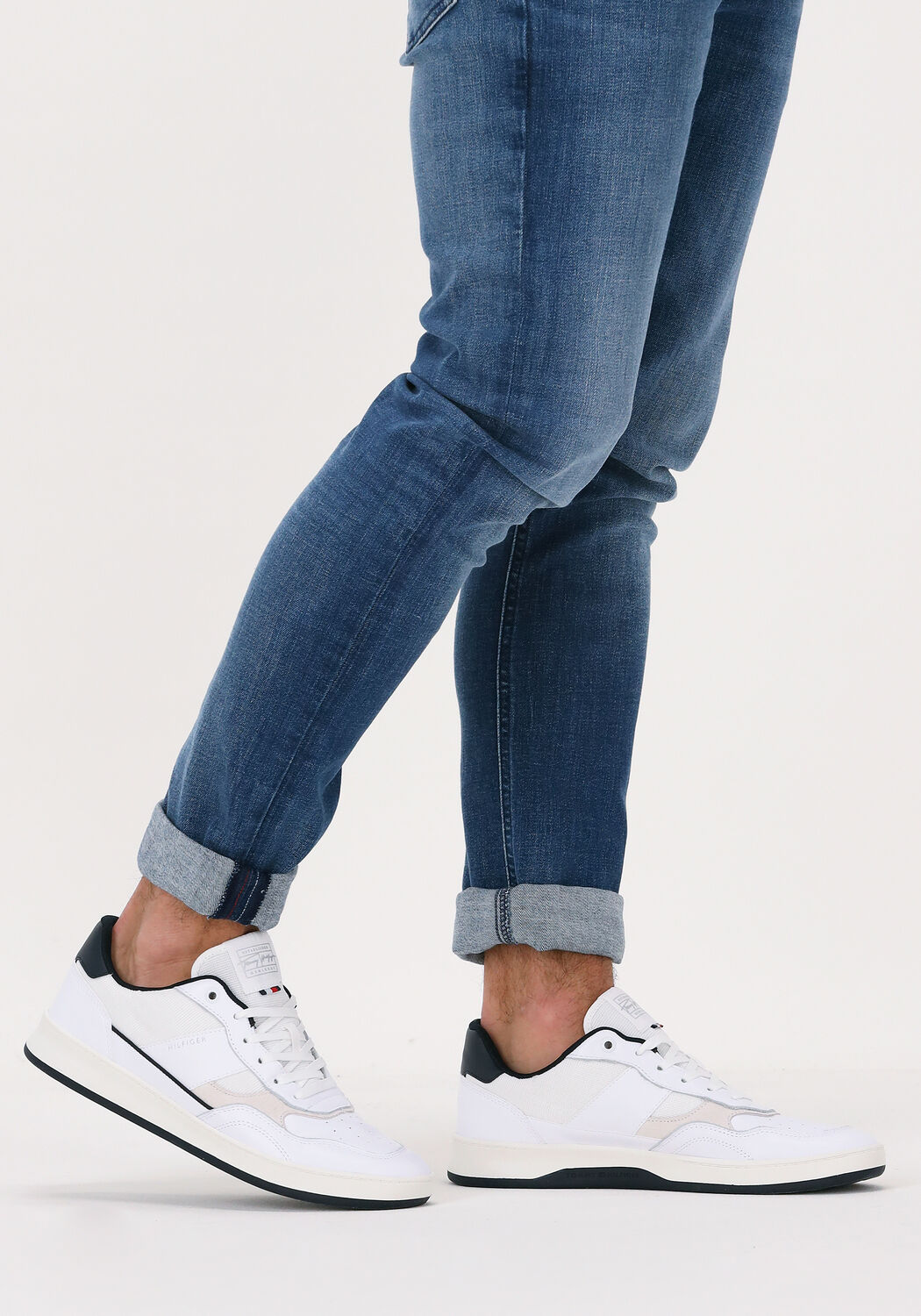 Witte TOMMY HILFIGER Lage sneakers RETRO COURT CUPSOLE | Omoda