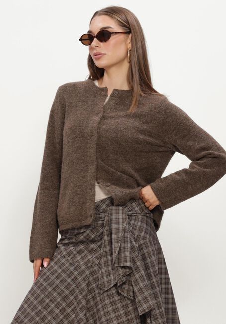 SELECTED WOMEN Gilet SLFLULU NEW LS KNIT CARDIGAN en marron - large