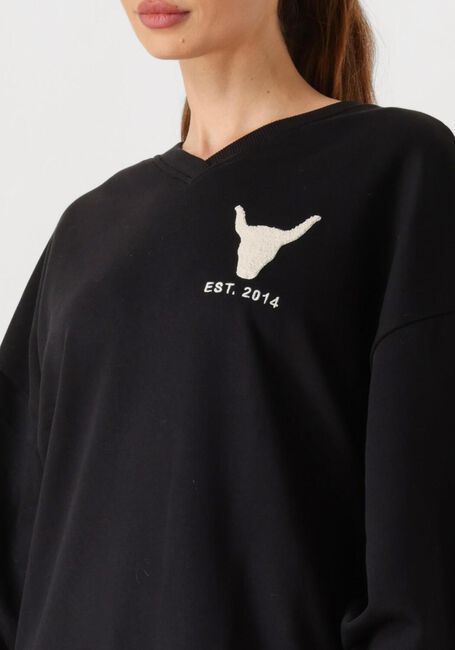 ALIX THE LABEL Pull LADIES KNITTED THE LABEL SWEATER en noir - large