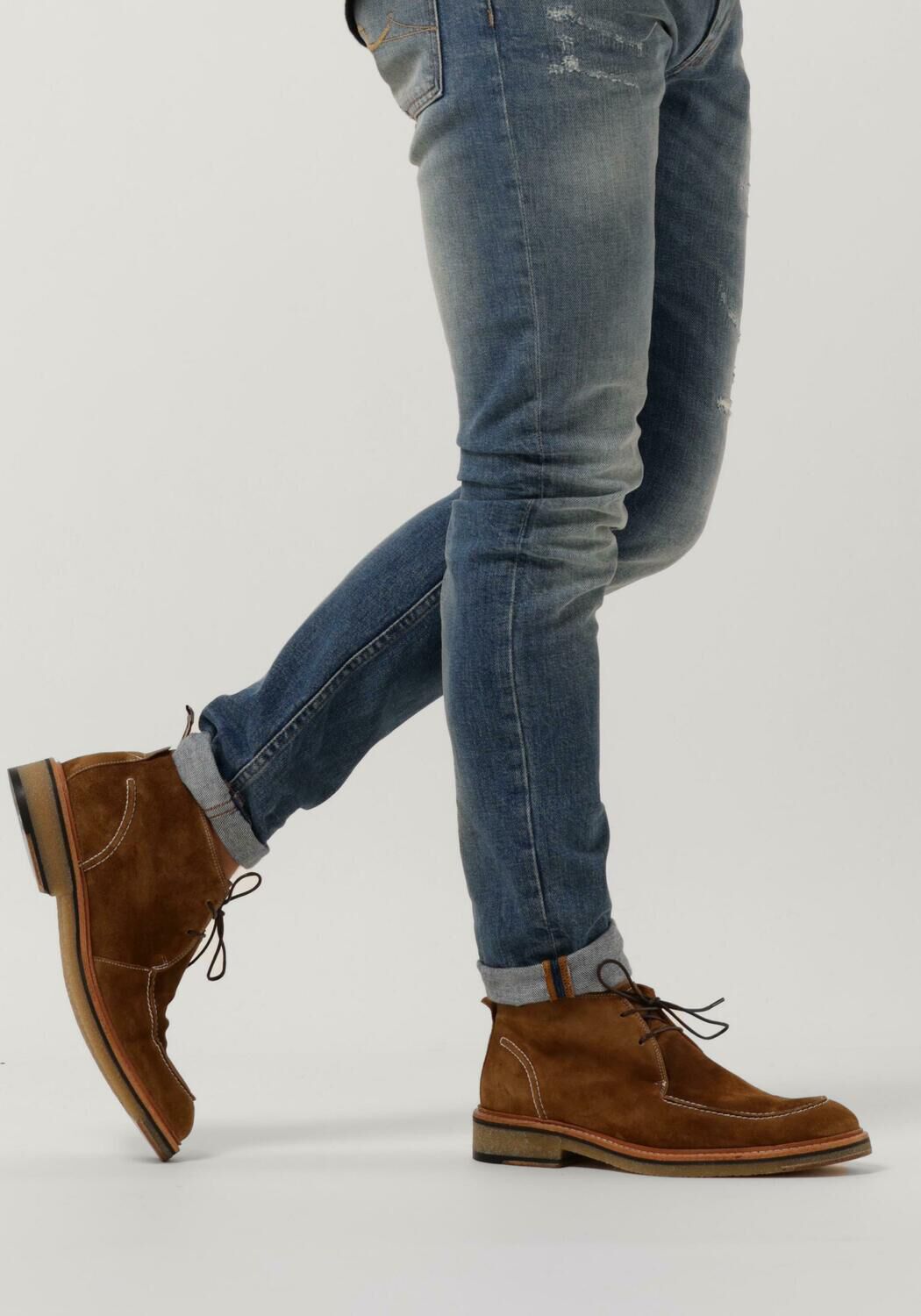 FLORIS VAN BOMMEL SFM-50123 Chaussures &agrave; lacets en marron - large