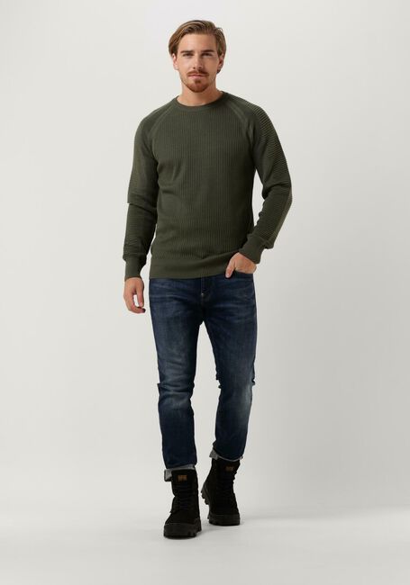 G-STAR RAW Pull 3D BIKER R KNIT en vert - large