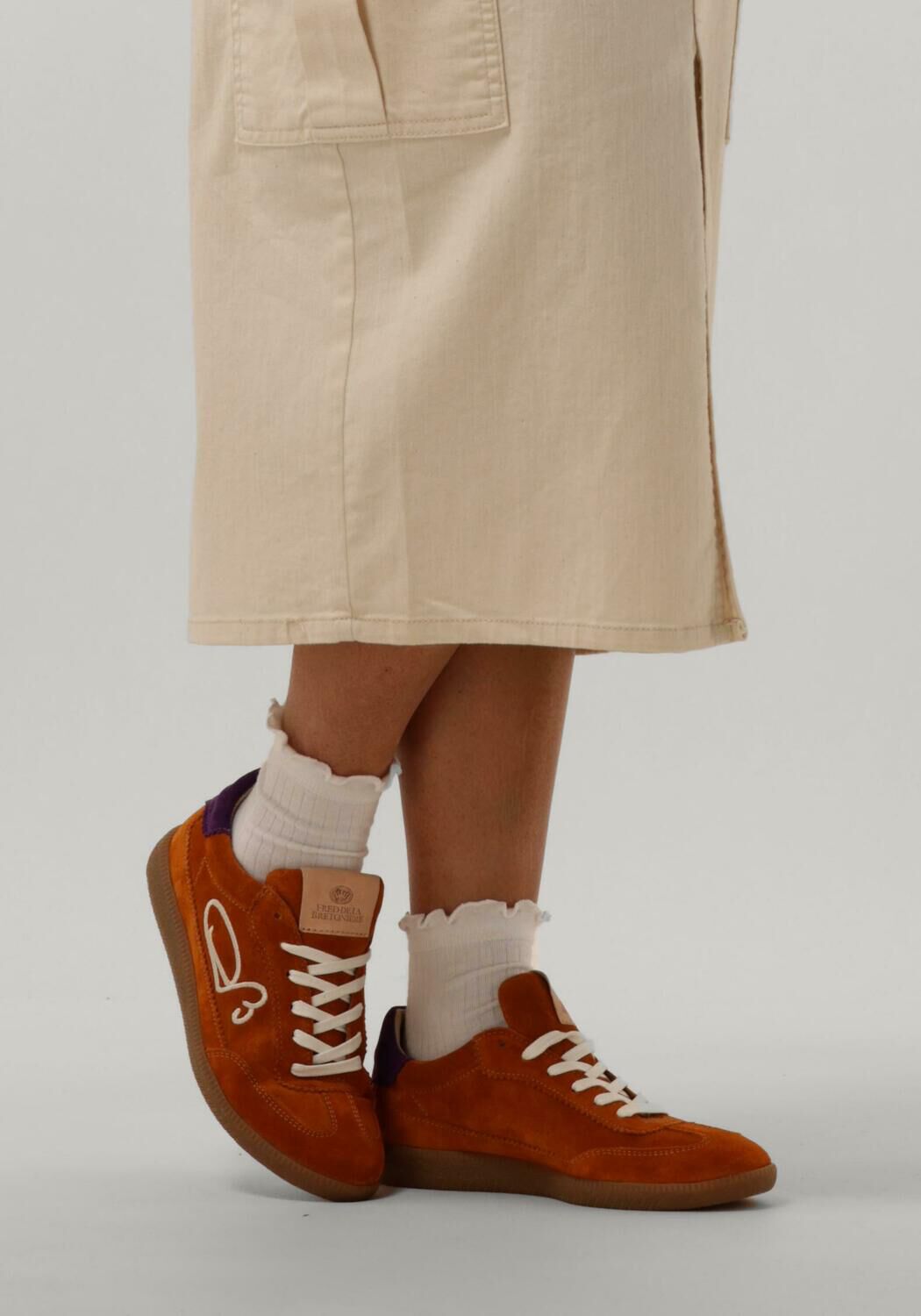 Oranje FRED DE LA BRETONIERE Sneakers PEARL SIGN - large