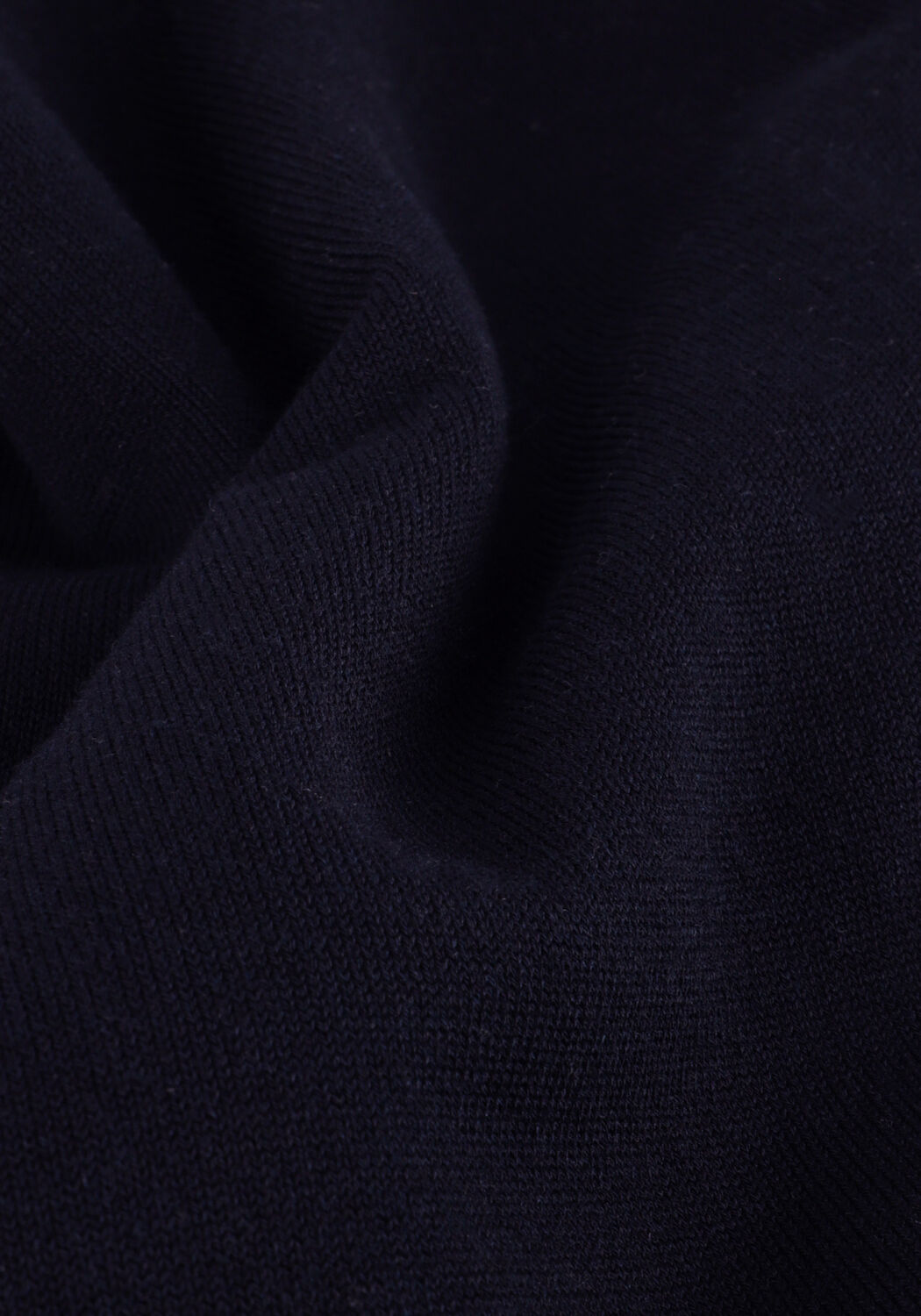 PROFUOMO Pull HALF ZIP LUXURY BASIC Bleu fonc&eacute; - large