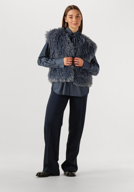 JANSEN AMSTERDAM Gilet DALI GILET FF 276 FAKE FUR Gris foncé - large