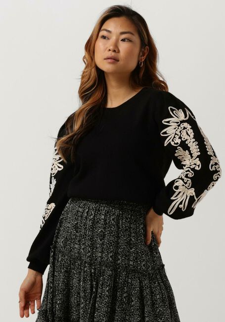 Zwarte OBJECT Trui JOANA L/S KNIT PULLOVER 123 - large