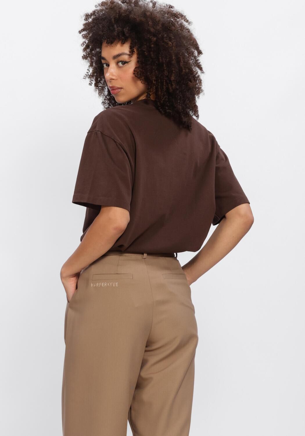 HARPER & YVE T-shirt MOODY-SS en marron - large