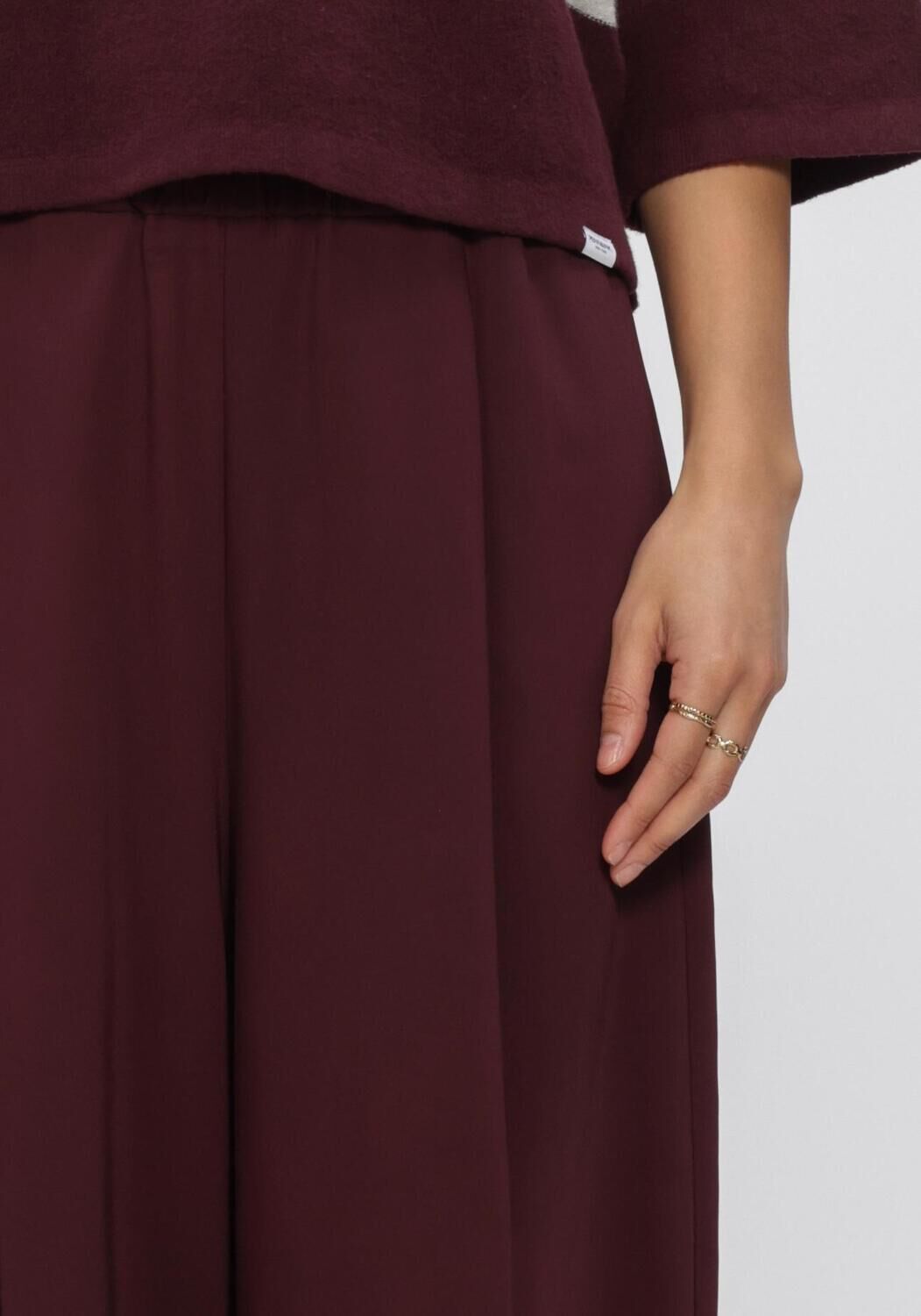 Bordeaux PENN & INK Wijde broek W26N1760 - large