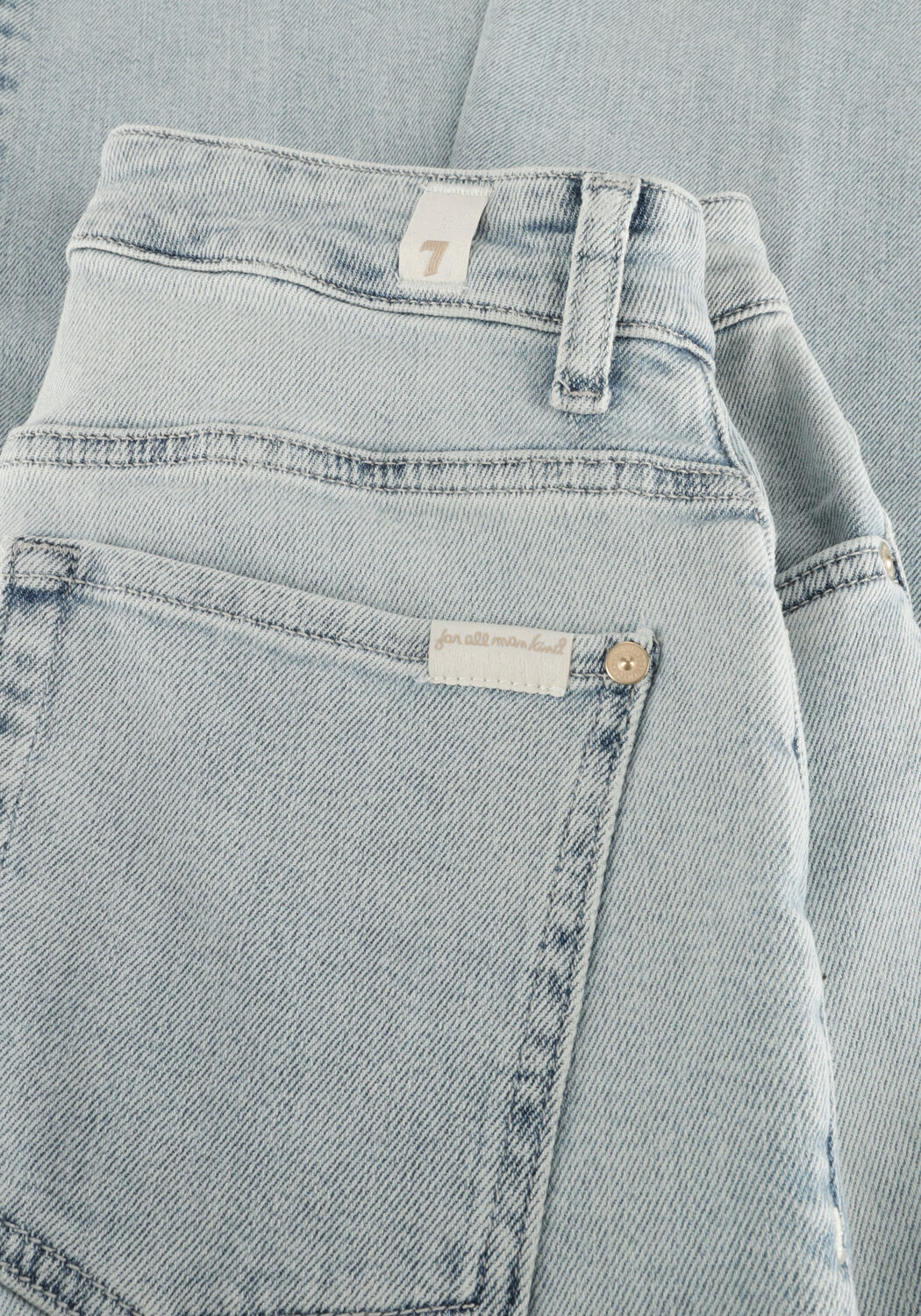 Lichtblauwe 7 FOR ALL MANKIND Straight leg jeans CALIE STRAIGHT - large