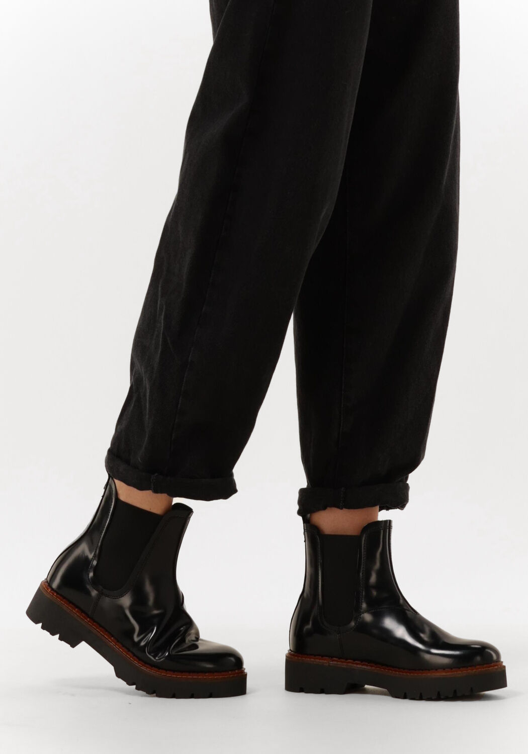 SCOTCH & SODA Bottines chelsea OLIVINE CHELSEA en noir - large