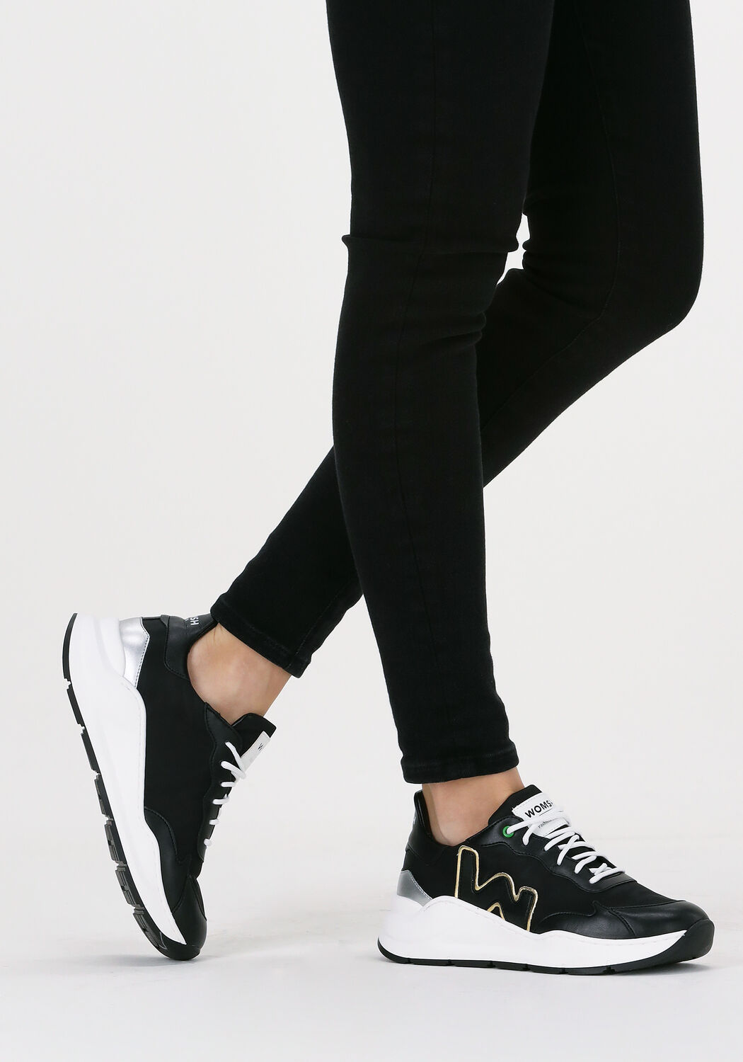 Zwarte WOMSH Sneakers WAVE Omoda