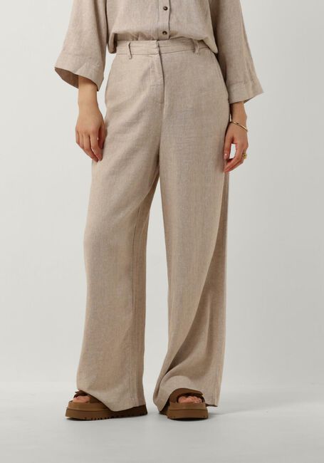Zand MSCH COPENHAGEN Wijde broek MSCHJOVENE GINIA HW PANT - large