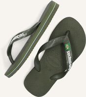 Groene HAVAIANAS Slippers BRASIL LOGO KIDS Groene HAVAIANAS Slippers BRASIL LOGO KIDS - medium