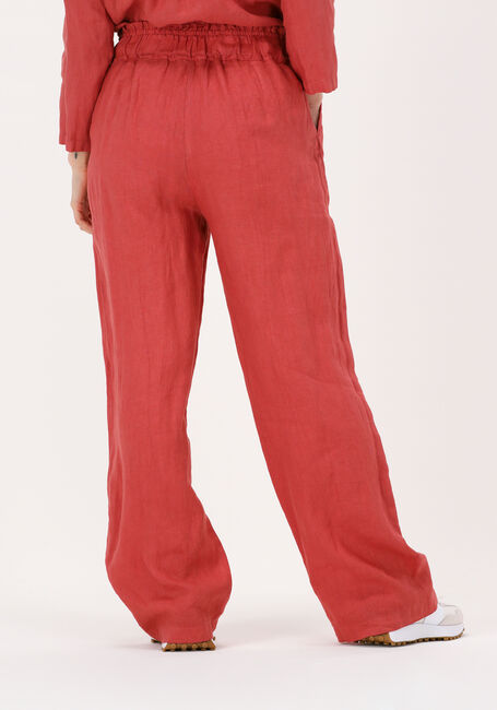 BY-BAR Pantalon ROBYN LINEN PANT en rouge - large