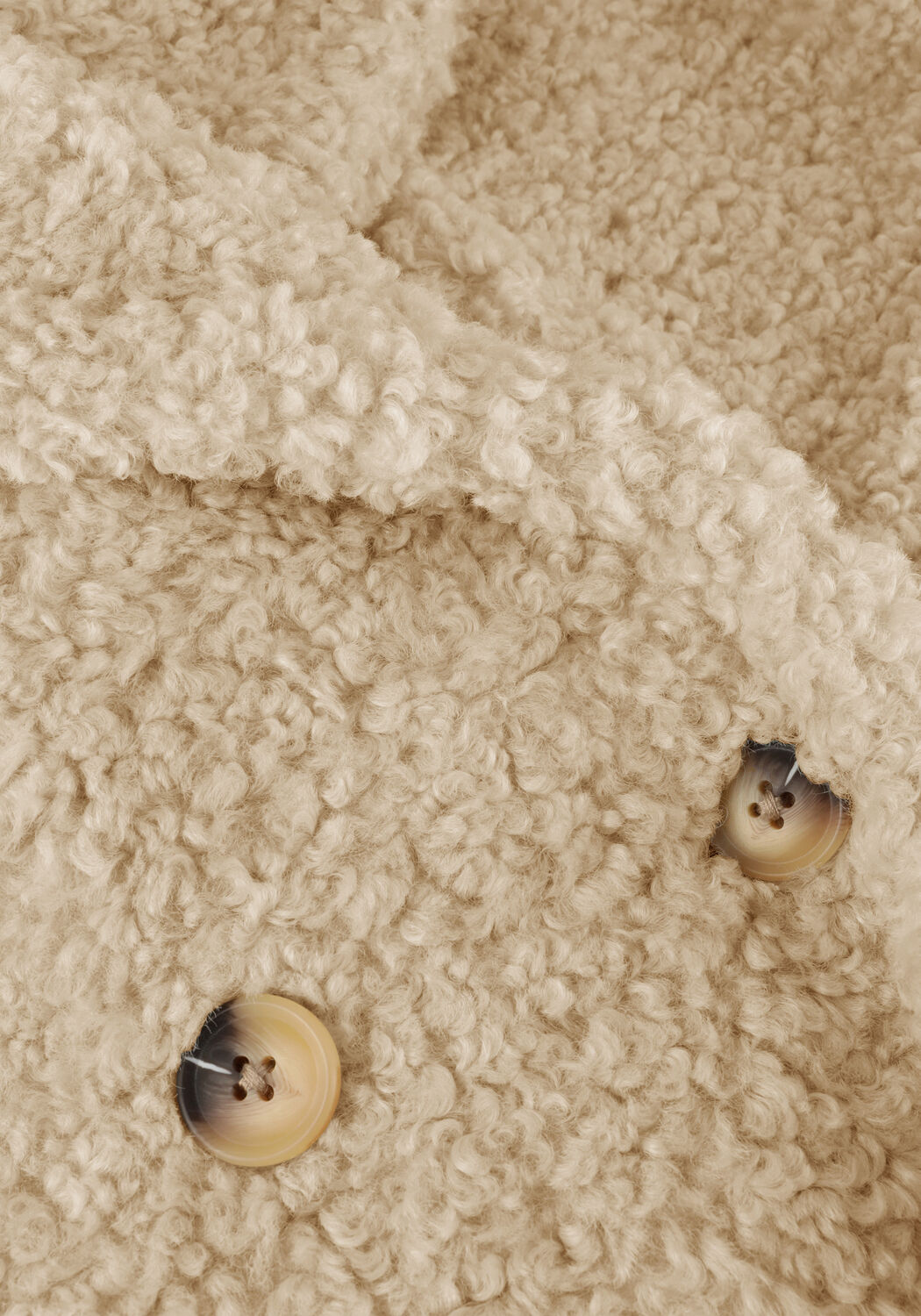 NOTRE-V Gilet TEDDY GILET en beige - large