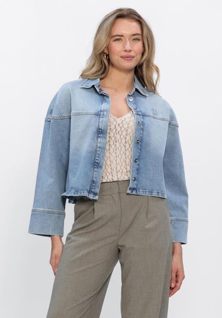 DANTE6 Veste en jean TALISA DENIM CAPE SHIRT en bleu - large