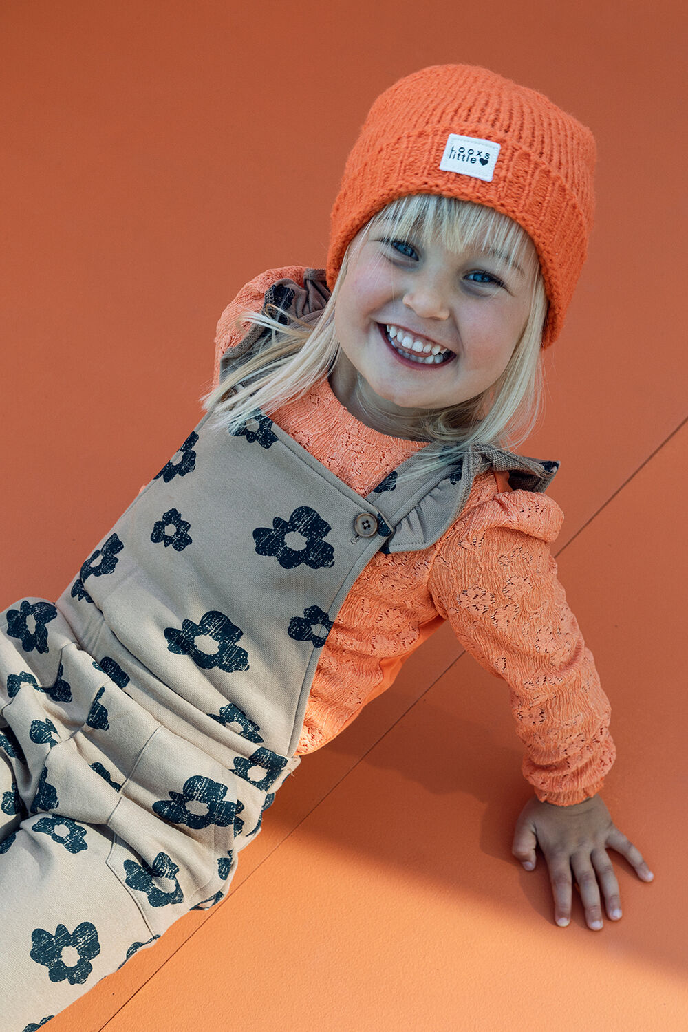 LOOXS LITTLE LACE TOP Hauts & T-shirts en orange - large