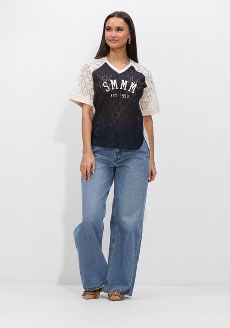 Blauwe SUMMUM T-shirt TOP SPORTY LACE - large