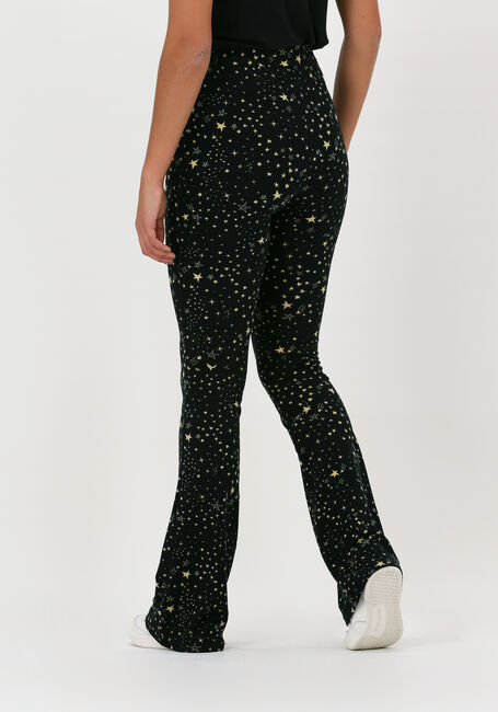 COLOURFUL REBEL Pantalon &eacute;vas&eacute; COSMIC PEACHED FLARE PANTS en noir - large