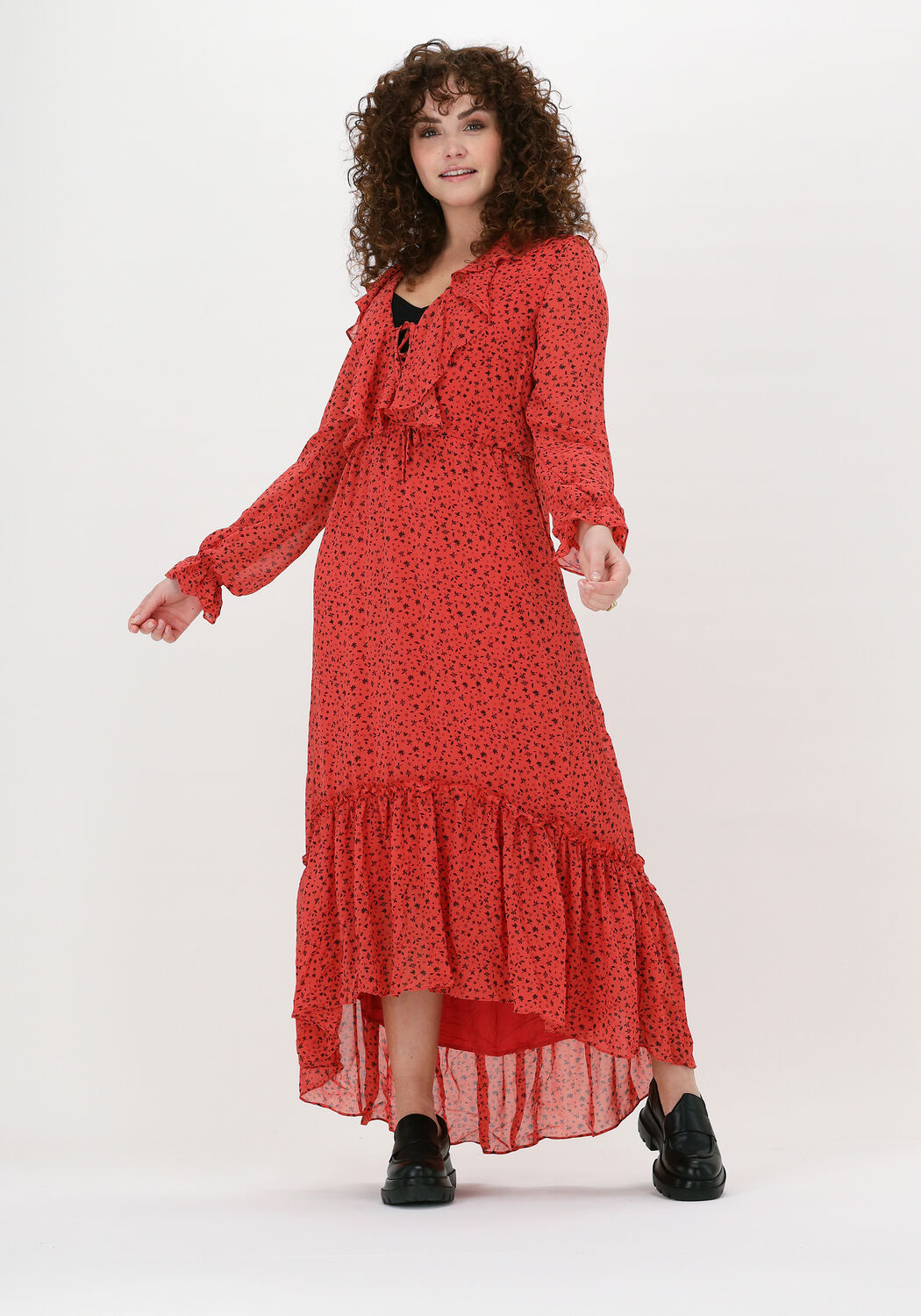 Colourful rebel online jurk rood