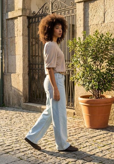 SELECTED WOMEN Wide jeans SLFWIDE BEA-KORI HW JEANS Bleu clair - large