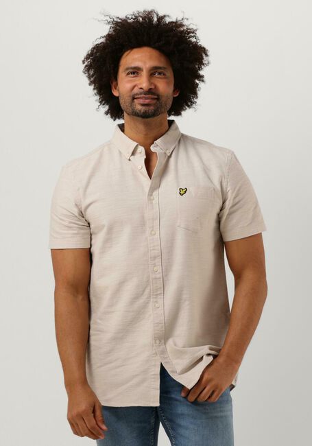 LYLE & SCOTT Chemise décontracté COTTON SLUB SHORT SLEEVE SHIRT Blanc - large