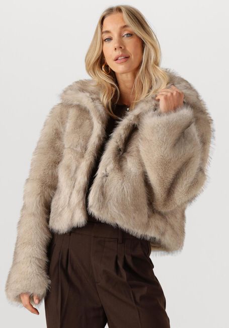 NEO NOIR Manteau en fausse fourrure STEFF FAUX FUR JACKET en beige - large