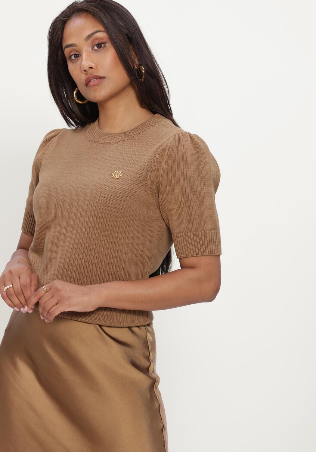 JOSH V Haut BRENT TOP en camel - large