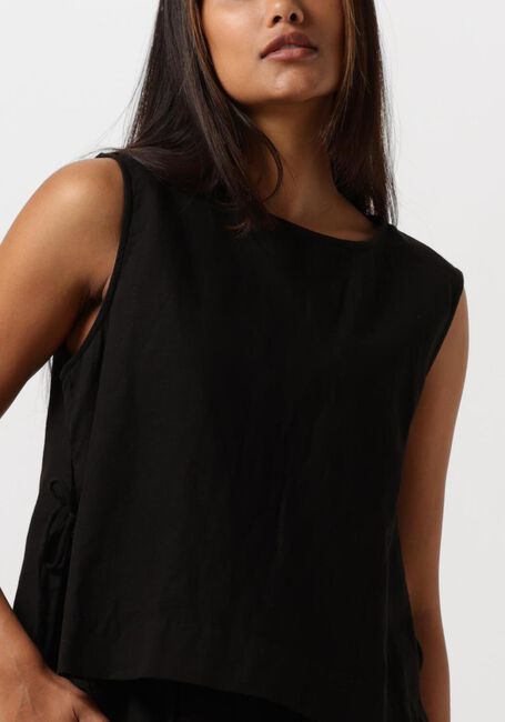 Zwarte NEO NOIR Top SVETLANA LINEN TOP - large