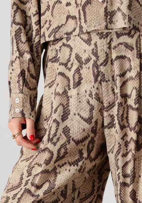 ALIX THE LABEL Pantalon LADIES WOVEN SNAKE TWILL PANTS Sable - large