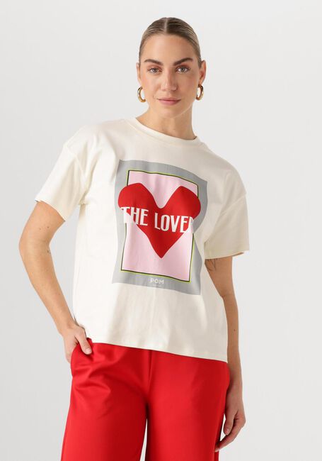 Witte POM AMSTERDAM T-shirt THE LOVER - large