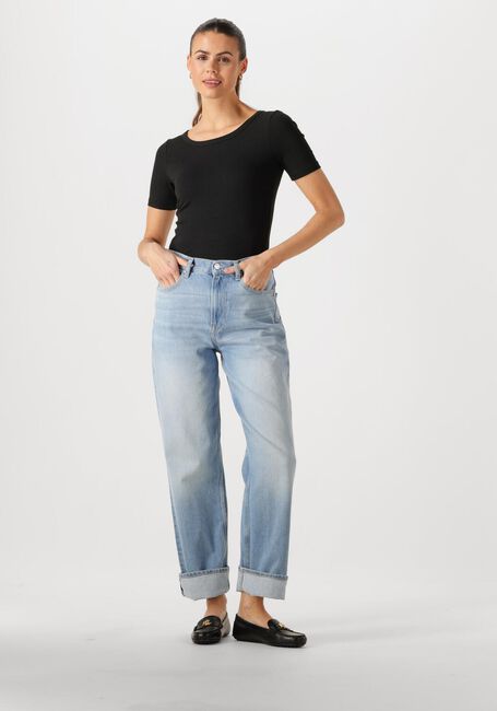 TOMMY HILFIGER T-shirt SLIM 5X2 RIB C-NK SS en noir - large