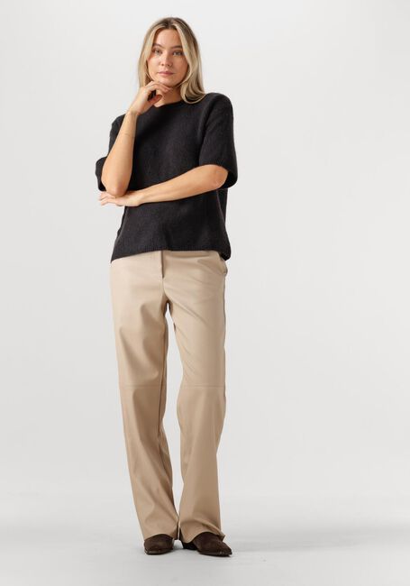 Beige KNIT-TED Wijde broek NAOMI PANT - large