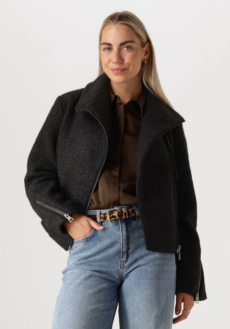 ANOTHER LABEL Manteau Teddy JULIET BIKER JACKET en noir - large