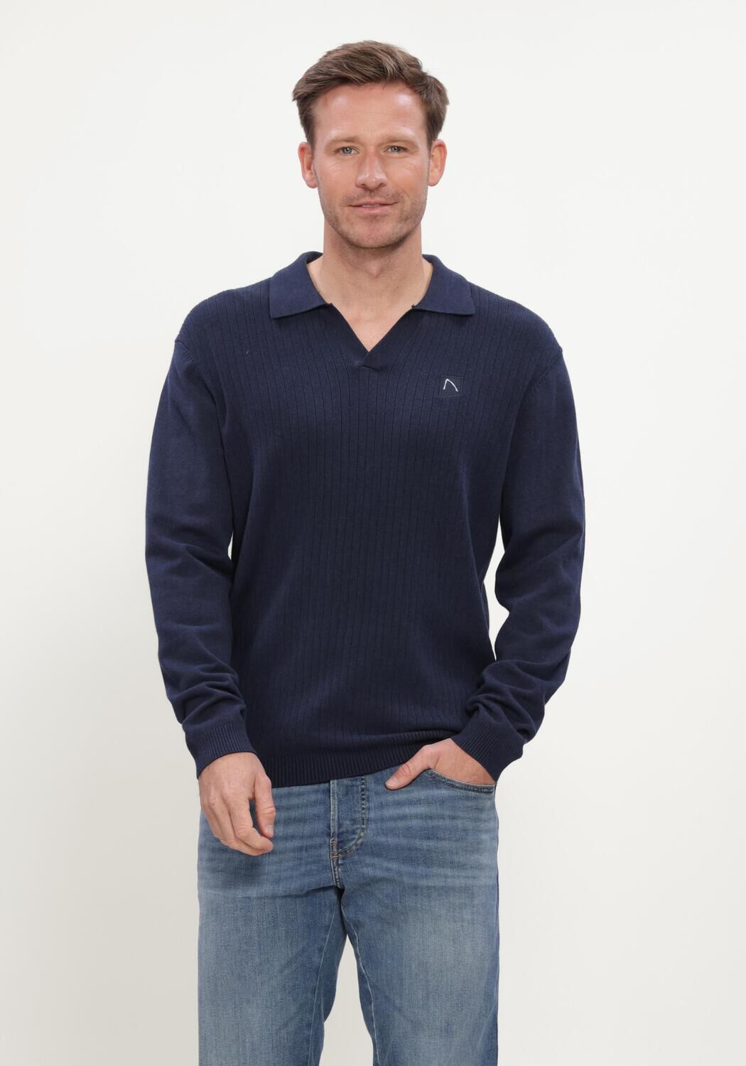 Donkerblauwe CHASIN Polo ROEN POLO - large