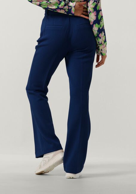 Donkerblauwe POM AMSTERDAM Flared broek PIQUE FLARE INK BLUE PANTS - large