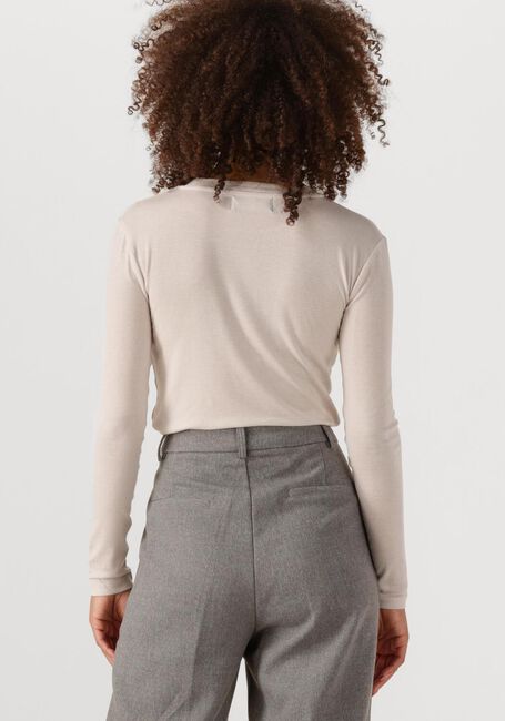 Creme WITHBLACK Top WBLJOSEFINE LS TEE - large