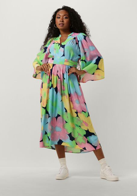 POM AMSTERDAM Robe midi CHERRY BLOSSOM DRESS en multicolore - large