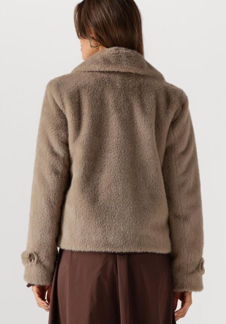 BEAUMONT Manteau en fausse fourrure ABBY SHORT COAT en marron - large