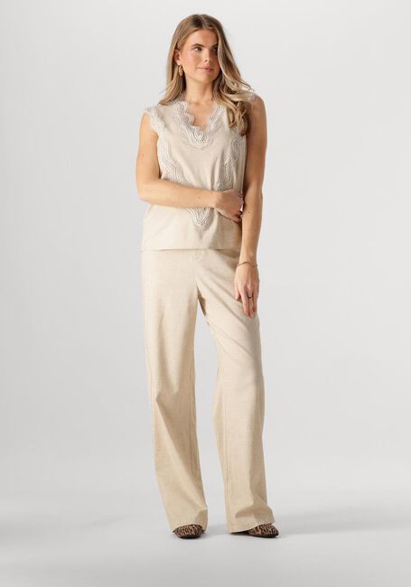 NUKUS Haut MAYA TOP EMBROIDERY Sable - large