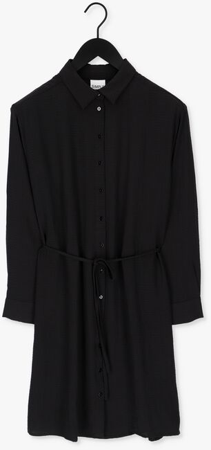 SIMPLE Mini robe WOVEN DRESS CHRISTINA CRINKLE en noir - large