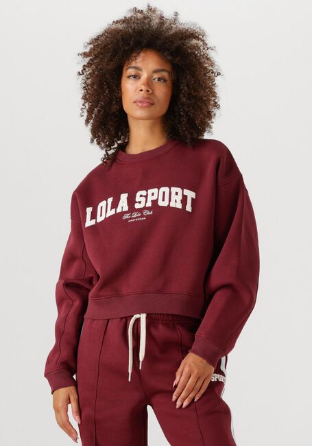 THE LOLA CLUB Pull JADE SWEATER Bordeaux - large