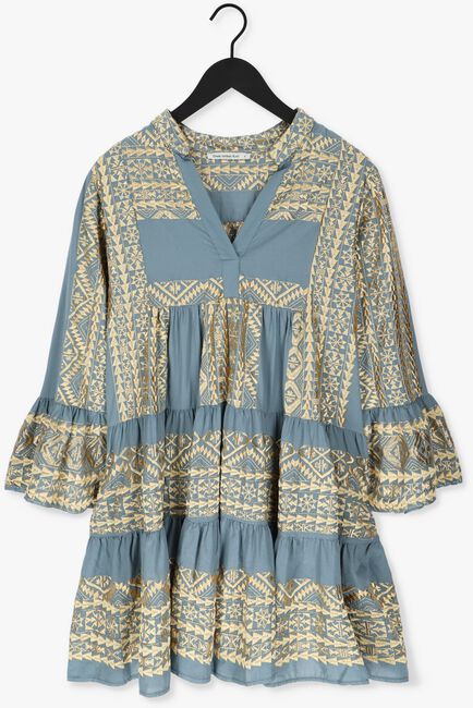GREEK ARCHAIC KORI Mini robe SHORT DRESS ALL OVER en bleu - large
