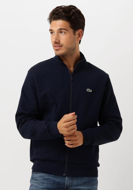 LACOSTE Gilet 1HS1 MENS SWEAT ZIP Bleu foncé - large