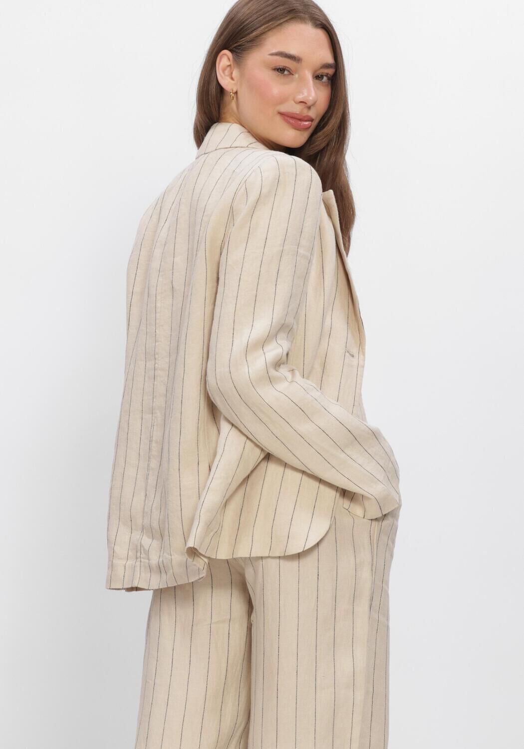 Zand MSCH COPENHAGEN Blazers MSCHCLARITTE LOOSE BLAZER STP - large