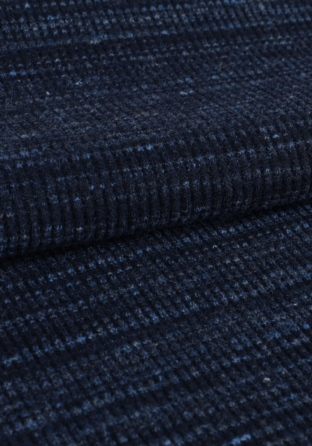 PME LEGEND Pull LONG SLEEVE GRANDAD WAFFLE JERSEY Bleu fonc&eacute; - large