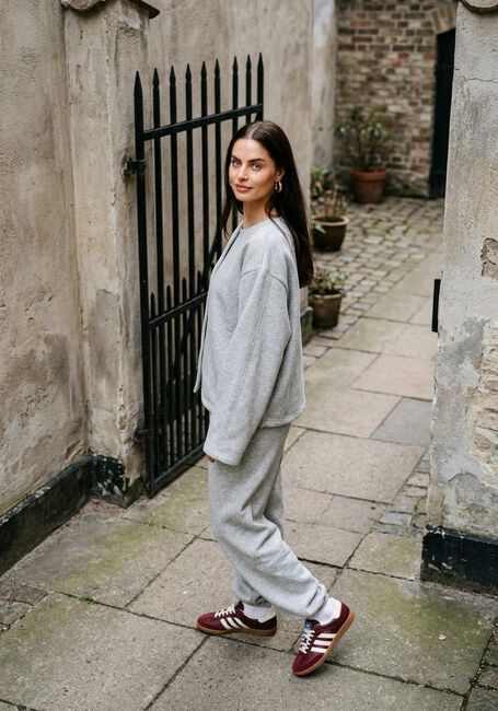 EDITED Manteau JILIAN SWEAT JACKET en gris - large