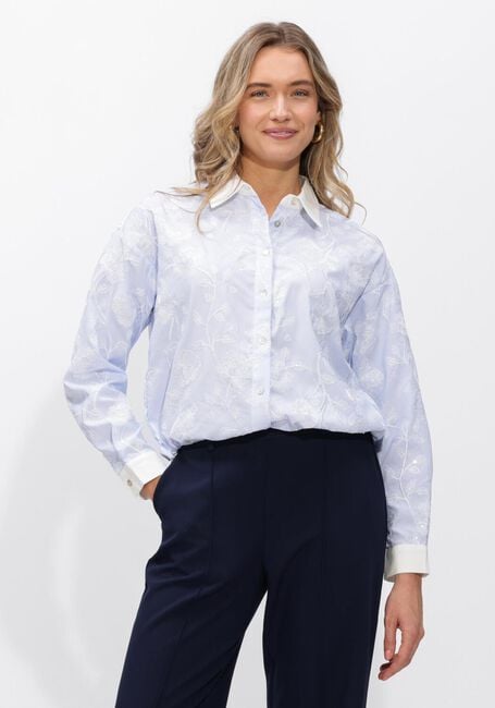 Blauwe NUKUS  MEAVE BLOUSE EMBROIDERY - large