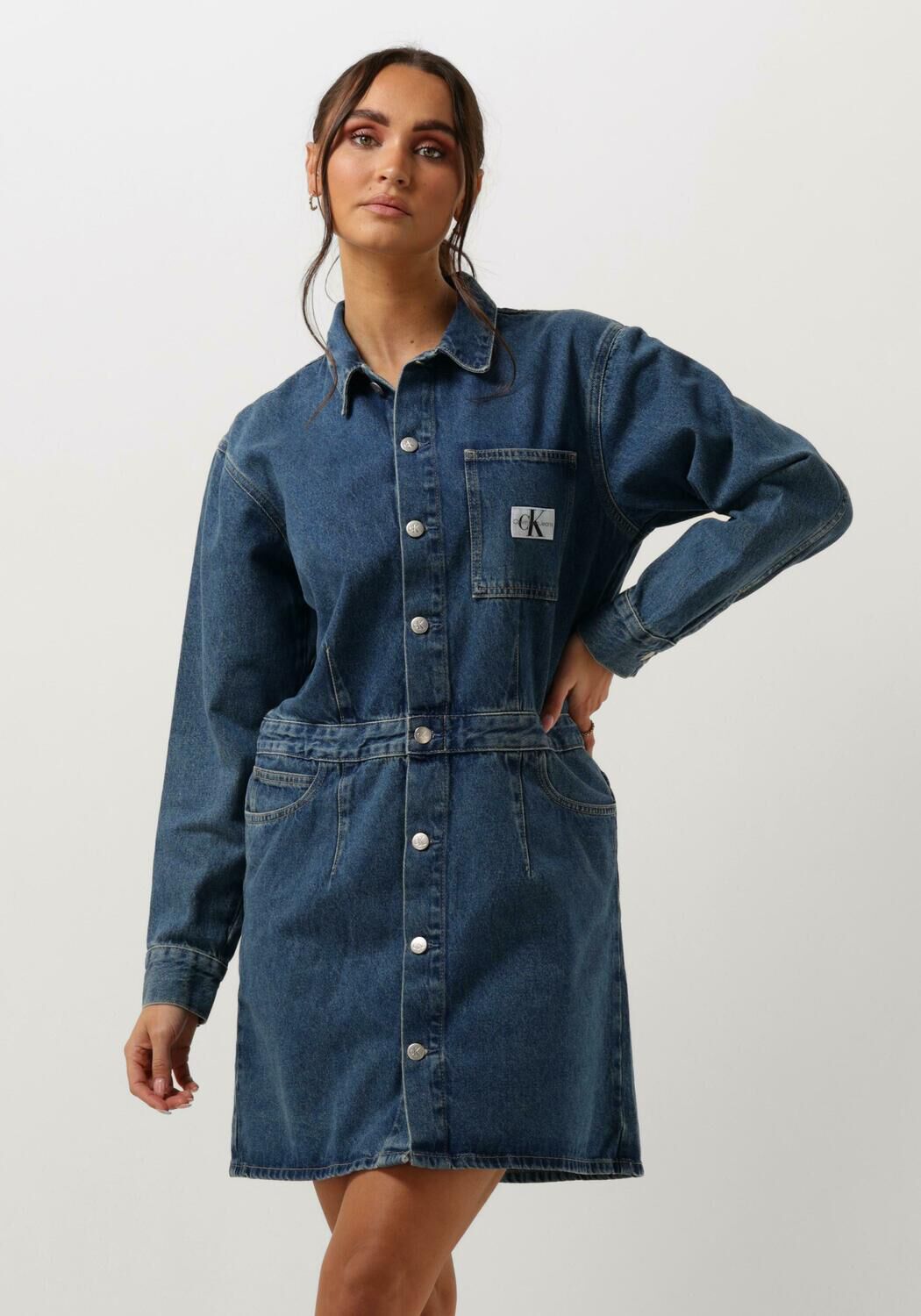 Calvin klein denim jurk 2025