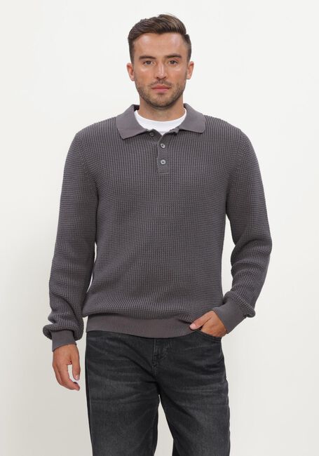 JC RAGS Pull POLO LONG SLEEVE EFE Gris fonc&eacute; - large